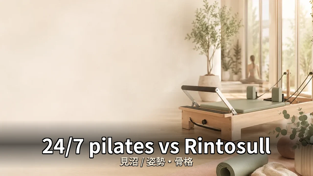 24/7 pilates vs Rintosull｜見沼の姿勢・骨格を比較｜40代女性向け