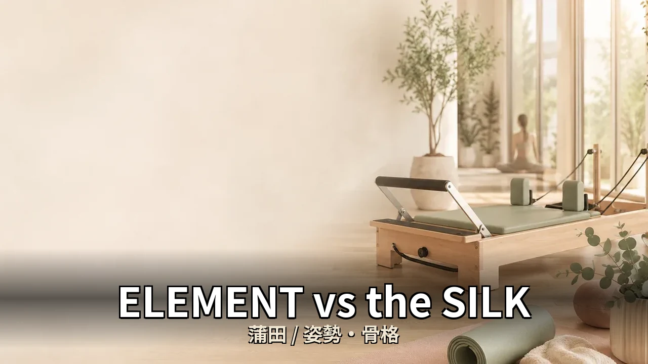 ELEMENT vs the SILK｜蒲田の姿勢・骨格を比較｜40代女性向け