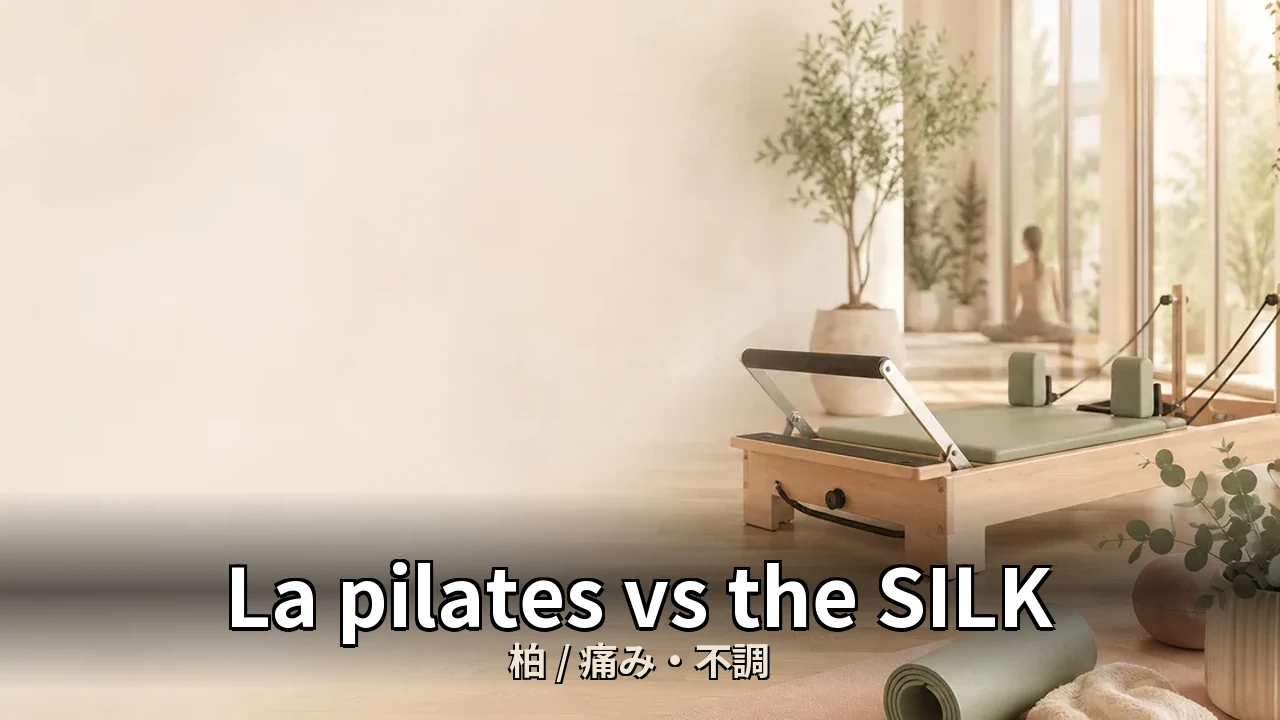 La pilates vs the SILK｜柏の痛み・不調を比較｜30代女性向け